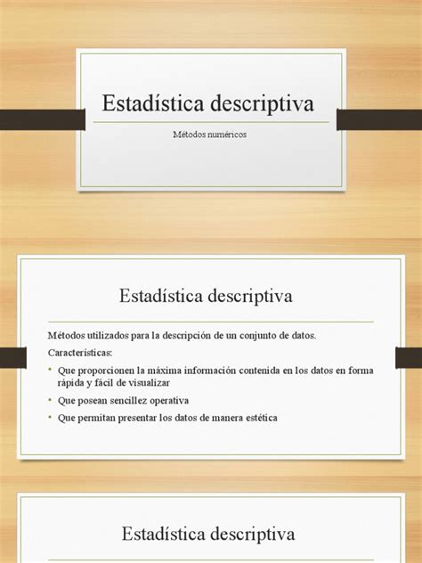 Estadística Descriptiva | Descargar gratis PDF | Dispersión estadística ...