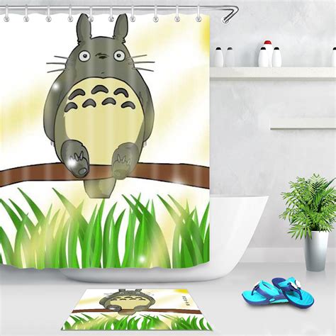 Unique Art Neighbor Totoro Shower Curtain Shower Curtain Ideas