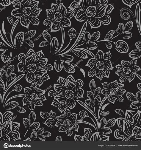 Aggregate 63 Floral Wallpaper Black Background Best In Cdgdbentre