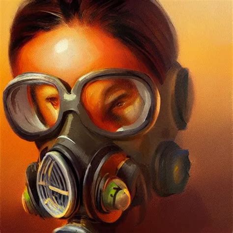 Concept Art Of Gas Mask Oil Painting By Jama Stable Diffusion Openart