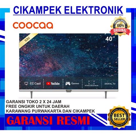 Jual Tv Led Coocaa Inch S U Smart Led Tv Digital Bezel Less Smart