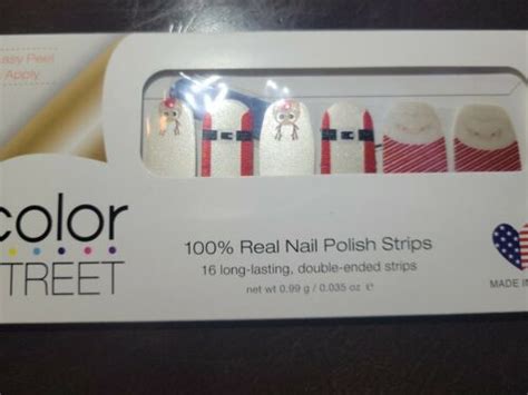 Color Street Christmas Nail Strips Retired Bring Your Sleigh Game Ebay