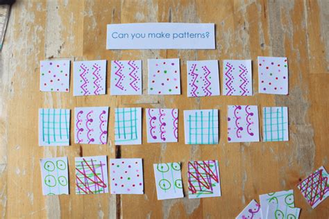 Easy math and art STEAM lesson about patterns - NurtureStore