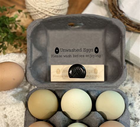 Unwashed Eggs Stamp Egg Carton Stamp Wash Before Enjoying Etsy