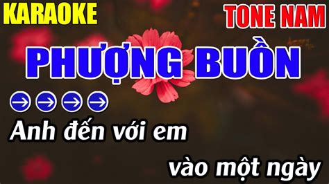 Phượng Buồn Karaoke Tone Nam Karaoke Lâm Nhạc Sống Beat Mới Youtube