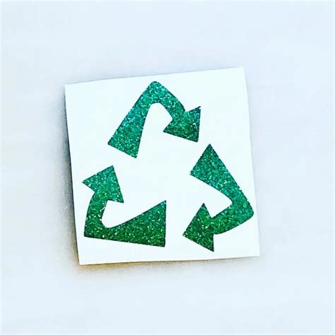 Retro Recycle Symbol Decal Dripdropstudio Recycle Symbol Custom