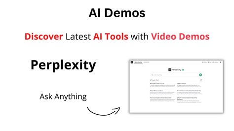 Ai Demos Ask Anything With Perplexity Ai Perplexity Demo Youtube