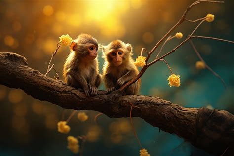 Download Ai Generated Baby Monkey Monkey Royalty Free Stock