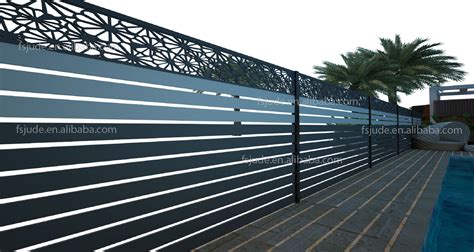 Gd Aluminum Fencing Trellis Outdoor Garden Retractable Wpc Wood Panel