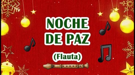 Noche De Paz En Flauta Notas Y Partitura Youtube