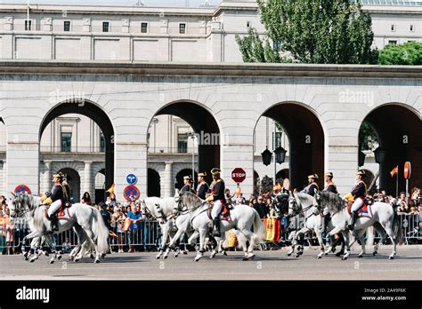 Madrid Spain October 12 2019 Spanish Army Marching During Spanish