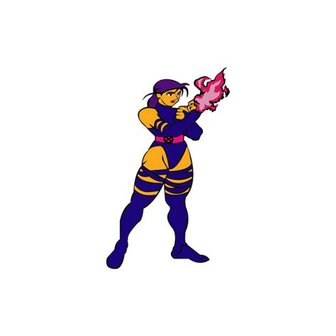 Psylocke Mvc2 Marvel Vs Capcom 2 Stickers Creative Flame Designs Fgc