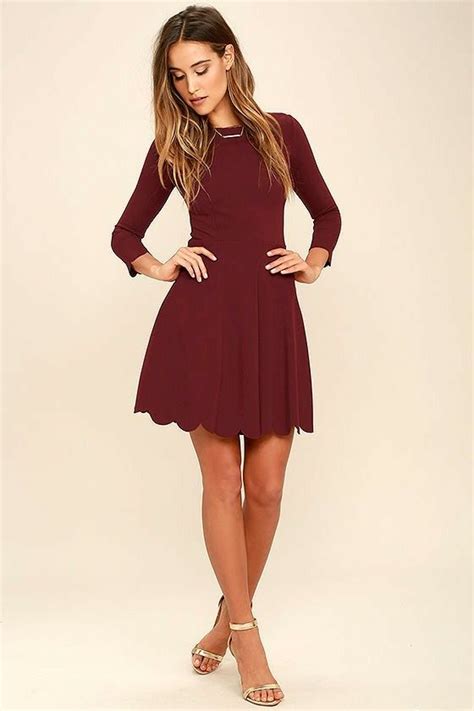 Lulus Burgundy Dress 56 Size Large Please