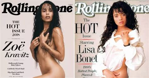 Zoë Kravitz Recreated Mom Lisa Bonets Iconic Nude Rolling Stone Cover Maxim