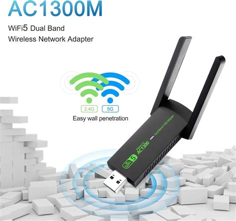 Todaair Usb Wifi Adapter Ac Mbps Dual Band Dbi High Gain Antenna