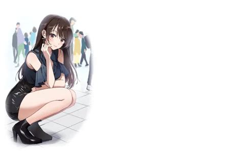 Обои girl hot sexy dress anime pretty babe girlfriend на телефон и рабочий стол раздел