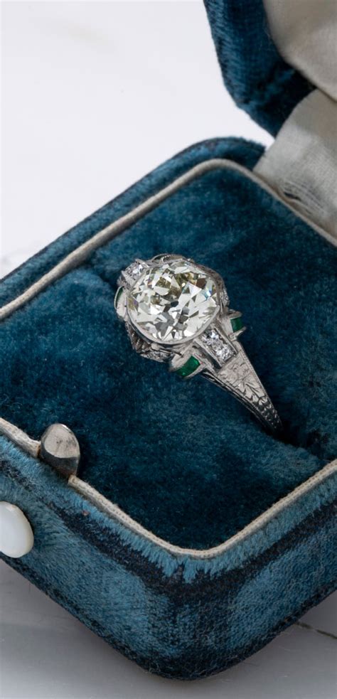 50 Stunning Engagement Rings In 2022 Old Mine Cushion With A Side Of