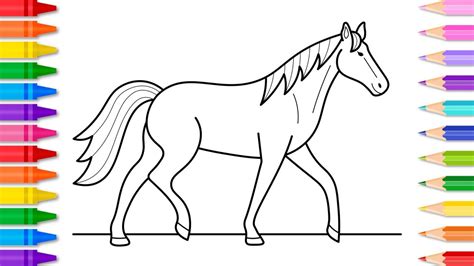 Horse Drawing For Kids