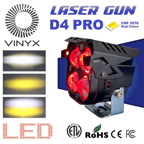 Jual Lampu Tembak Sorot Laser Gun LED VINYX D4 Pro Demon Devil Eye