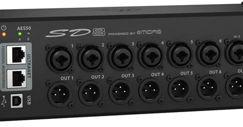 Behringer SD8 I/O Stage Box with 8 Preamps SD8 B&H Photo Video