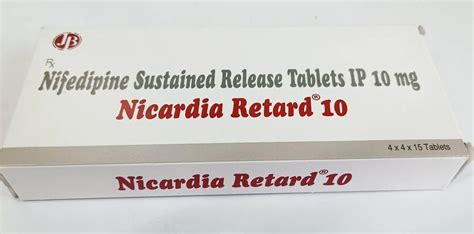 Nifedipine Sustained Release Tablet IP 10 Mg At Rs 562 50 Box In