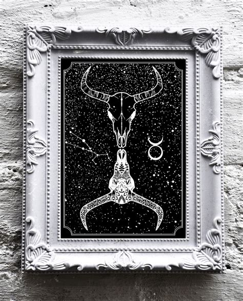 Taurus - original art print / wall art / illustration / home decor ...