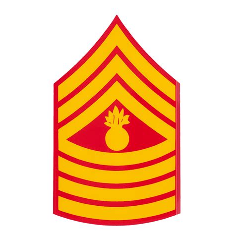 Master Gunnery Sergeant Decal The Marine Shop