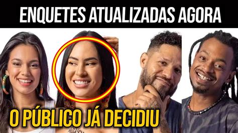 BBB24 Enquete Atualizada Agora Mostra Que MUDOU TUDO Alane Isabelle