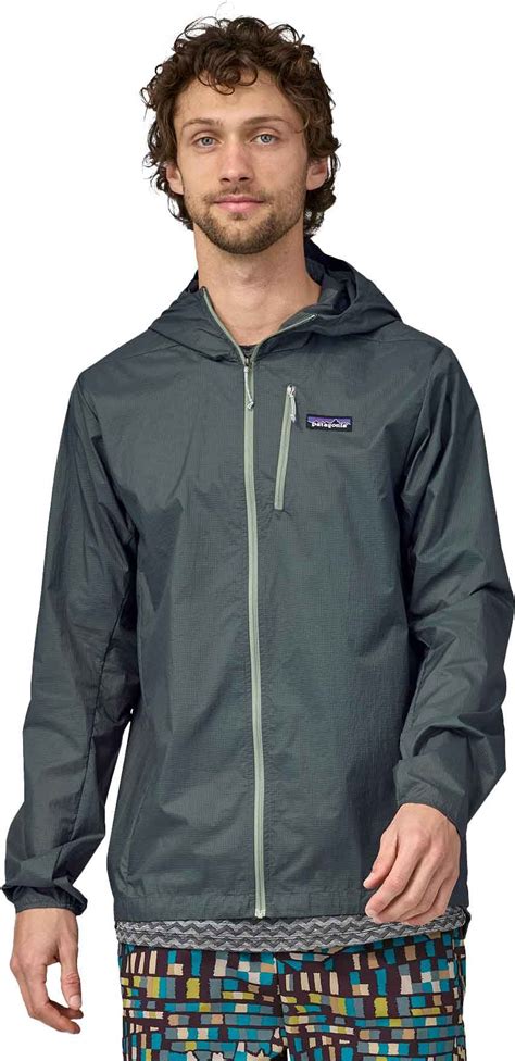 Patagonia Ms Houdini Jkt Nouveau Green Trail Running Jackets Snowleader