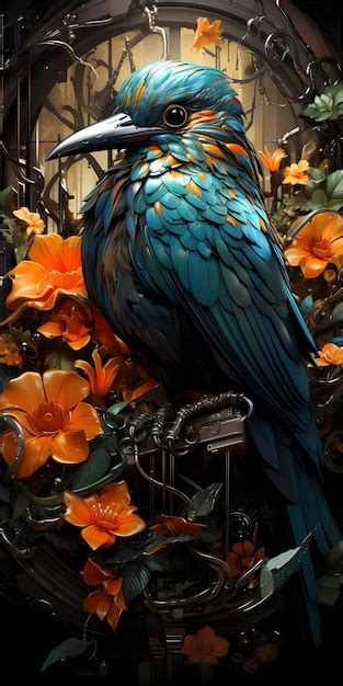 Premium AI Image | macaw bird wallpaper background