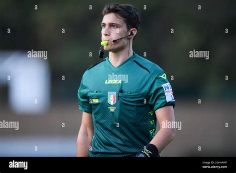 The Referee Of The Match Niccolo Turrini Of Florence During Uc