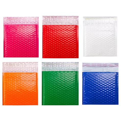 Coloured Gloss Poly Bubble Bags Packaging Products Online