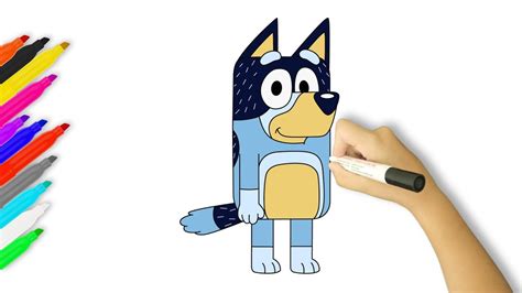 How To Draw Bandit Bluey Youtube