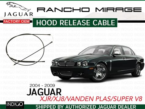 Jaguar Oem 2004 2009 Xj Xjr Vdp Hood Release Cable C2c34776 Ebay