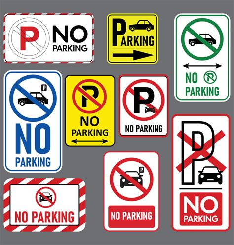 Traffic Parking Ban Sign No Parking Icon Graphic Design Isolated On