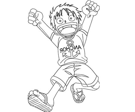 Omalovánka Roztomilý Luffy K Vytisknutí Zdarma