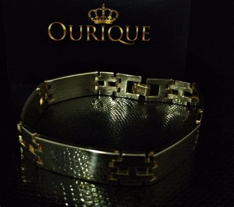 Bracelete Masculino De Luxo Em Ouro K R Em Mercado Livre