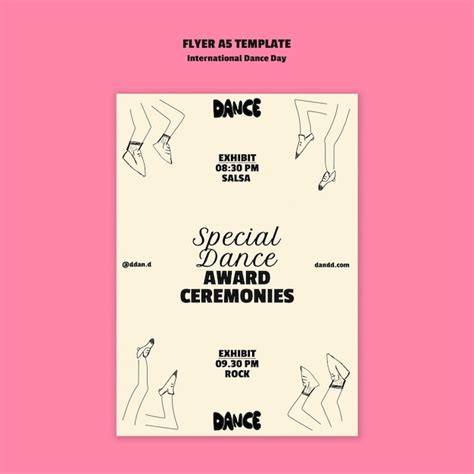 Free PSD International Dance Day Poster Template