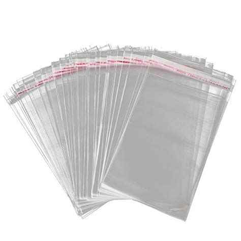 200 Pcs 6 X9 Clear Resealable Cellophane Bags Self Adhesive Sealing