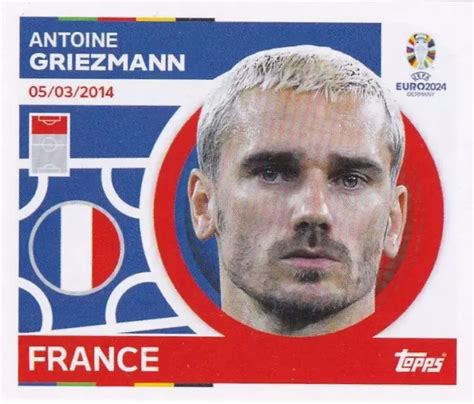 Topps Sticker France Fra Antoine Griezmann Eur Picclick Fr