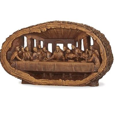 Joseph S Studio Last Supper Carved Wood Look Ebay