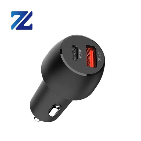 Mini 12v38w Pdqc Usb Car Charger New Design 2 Port Type C Fast Charge