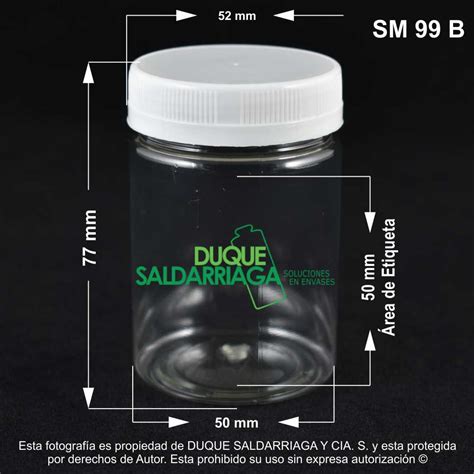 Envase X 120 ML Alimentos Cilíndrico Tapa Blanca Duque Saldarriaga