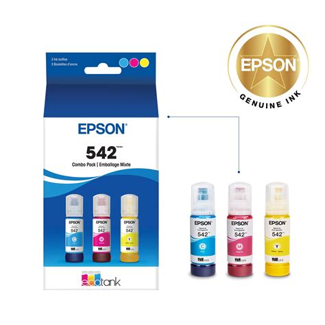 Epson 542 Multipack XL High Yield Ink Cartridges Cyan Magenta Yellow