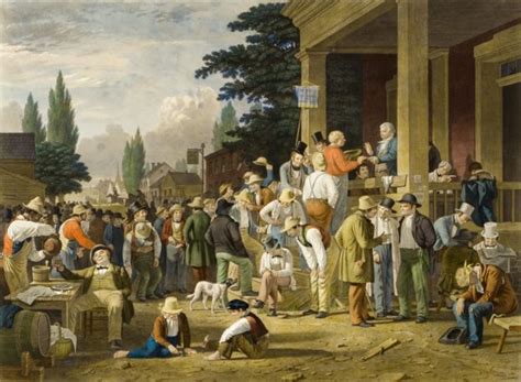 County Election Painting 1854 The American Yawp Reader