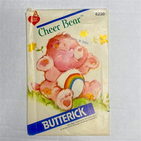 Butterick Other Vintage S Cheer Bear Butterick Sewingpattern