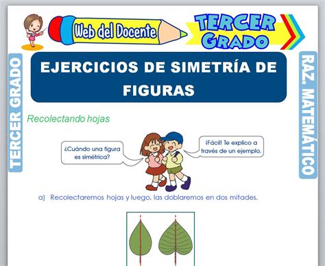 Ejercicios de Simetría de Figuras para Tercer Grado de Primaria