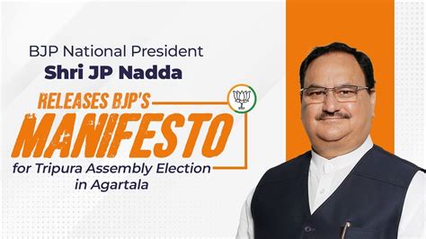 BJP National President Shri JP Nadda Releases BJP S Manifesto For