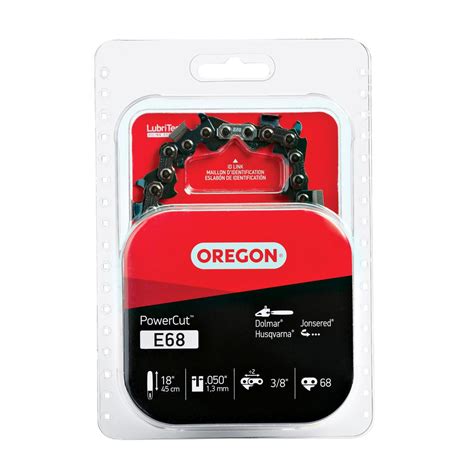 Oregon 18 In Powercut Saw Chain 68 Link E68 The Home Depot