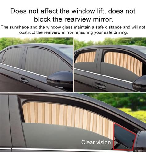 Car Side Window Curtain Slidable Magnetic Car Side Window Parda Car